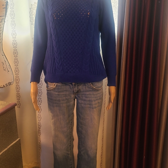 Authentic American Heritage So Villa Blue Sweater - Picture 9 of 12